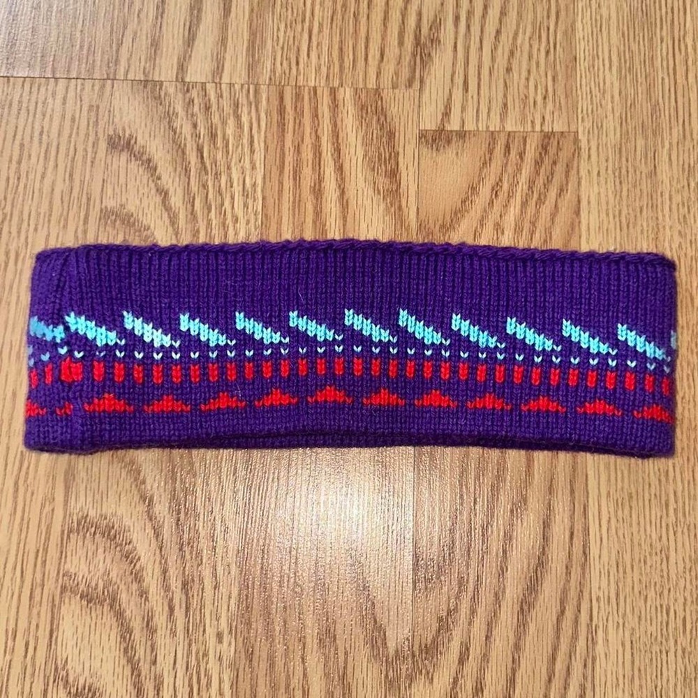 Vintage Vermont Mountain Wool Double sided Headband - Picture 2 of 5